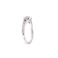 Anello Crivelli Donna Classic in Oro bianco Diamante 0.11 Ct 035-VR26736 0.67 G VS - 035-VR26736 0.67 G VS